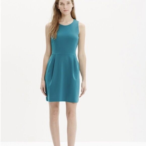 Madewell Teal Verse Ponte Knit Dress XS - Picture 1 of 10